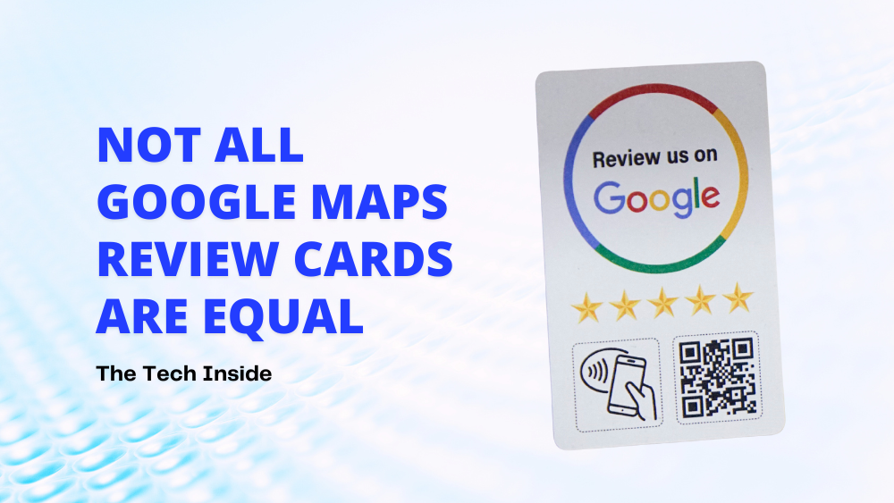 google maps review card technology